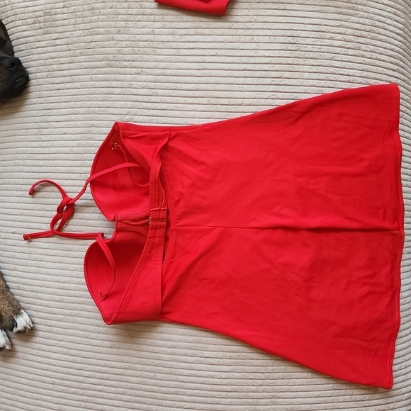 NWOT new SPANX red pinup girl swimming tank never worn. - Picture 4 of 6